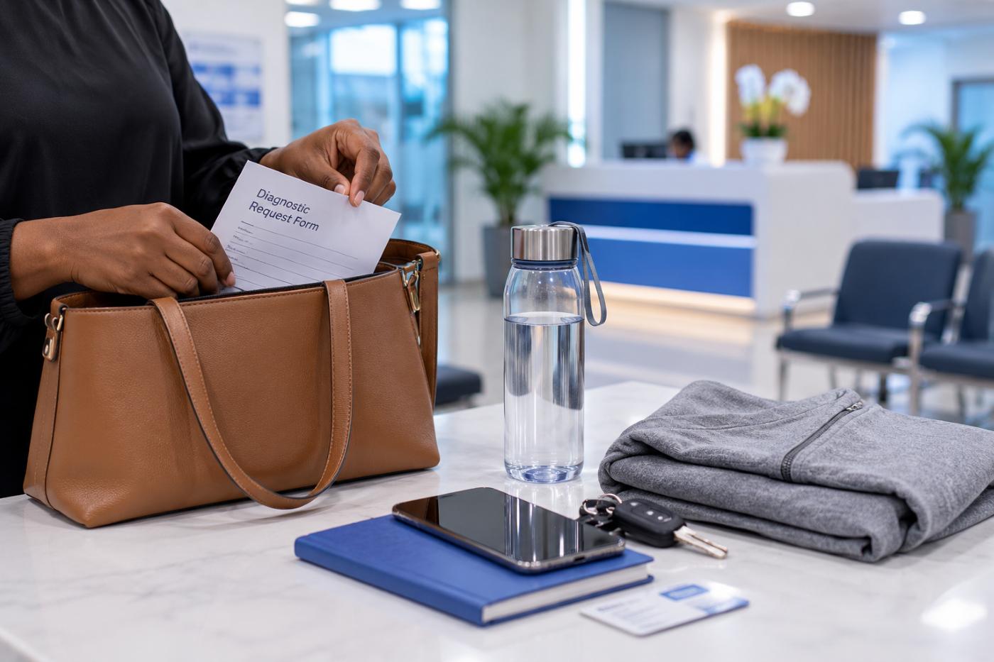 Essentials to bring to a diagnostic visit